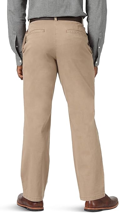 wrangler authentics men's comfort flex waist khaki pant
