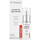 Dr Sebagh Instant Fix Eye Lift Gel (0.51 fl oz) - Fast-Absorbing Under Eye Moisturizer & Eyecream for Dark Circle - Hollow Eyes Treatment & Under Eye Plumper - Instant Tightening Eye Cream
