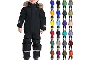 GENERIC Kids One Piece Snowsuit Girls Boys Ski Snowboard Jumpsuits Winter Thicken Warm Waterproof Windproof Thermal Jackets