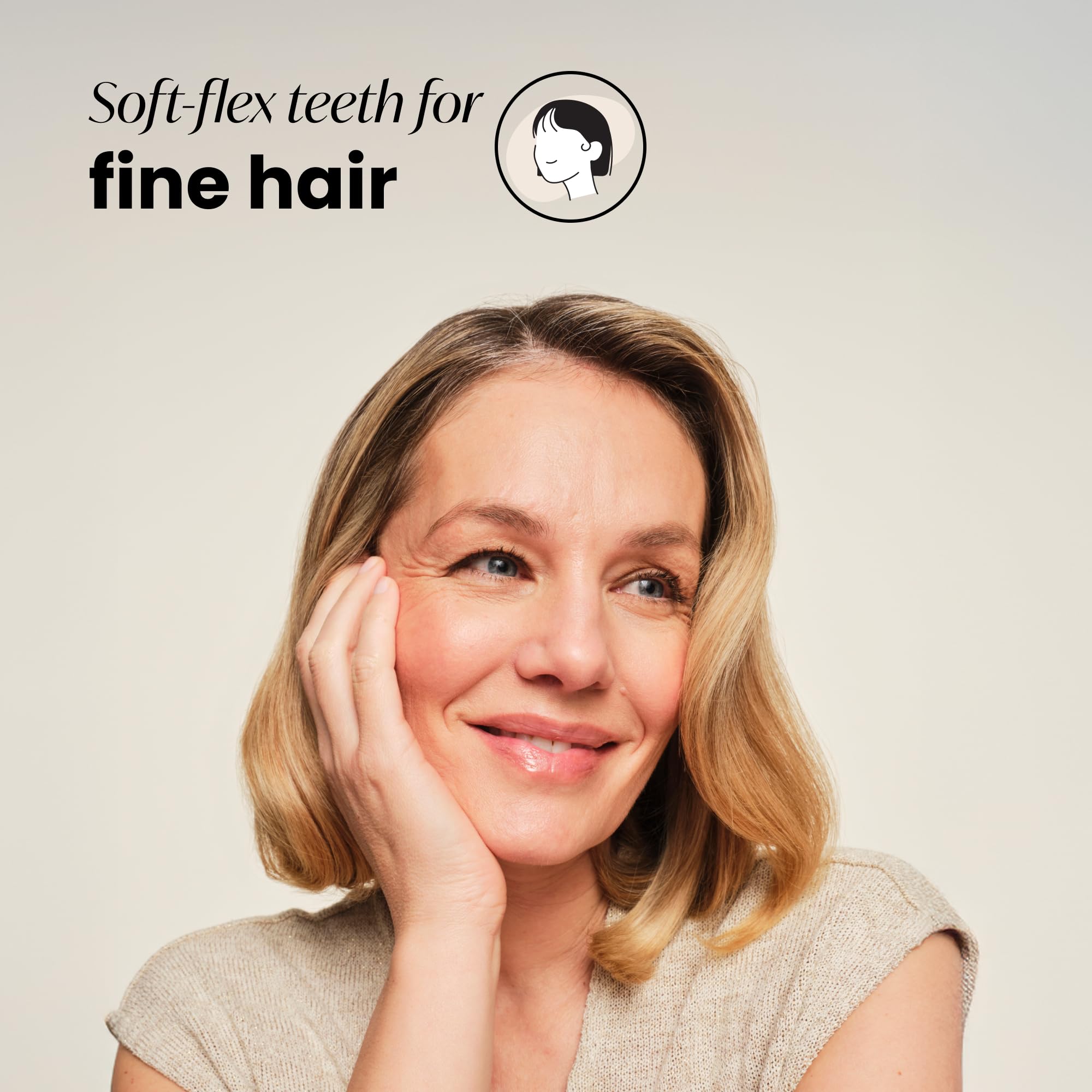 Tangle Teezer Original Detangler Brush, Dry & Wet Hair Brush for Color-Treated, Fine & Fragile Hair Types, Mint Violet