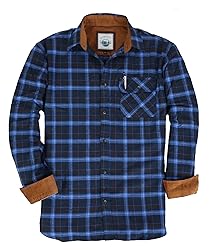 Gioberti Men's Brushed Flannel 100% Cotton Plaid