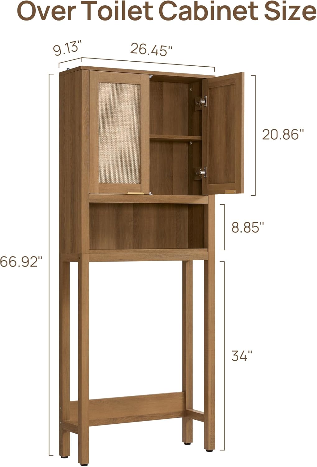 SICOTAS Over the Toilet Storage Cabinet in a bathroom setting