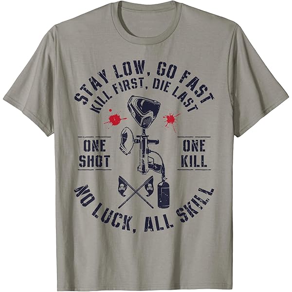 T-shirt De Paintball Gildan Noir - Taille S - Humour Décalé