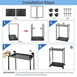 Liitrton Computer Tower Stand, 2-Tier CPU Stand PC