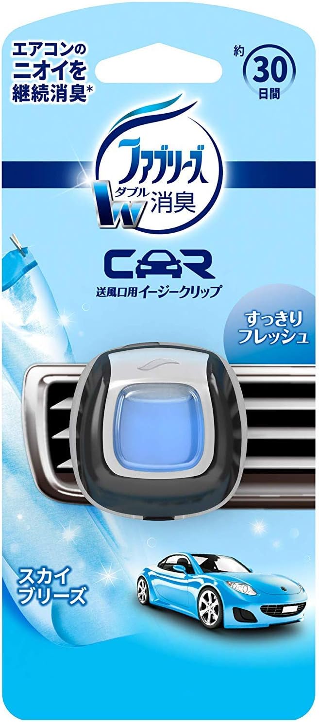 Amazon ファブリーズ イージークリップ 車用 スカイブリーズの香り 2ml X 12コ 1ケース ファブリーズ クリップ型