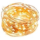 LED String Lights 33 ft with 100 LEDs, TaoTronics Waterproof Decorative Lights for Bedroom, Patio, Parties. UL588 and TUVus Approved ( Copper Wire Lights, Warm White )
