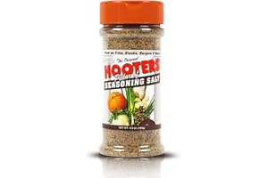 The Original Hooters Seasoning Salt - Garlic & Onion Flavored Blend for Every Dish - Versatile Use for Fries, Meats, Soups, Salads, and Seafood, 147 Servings - 6.5 oz