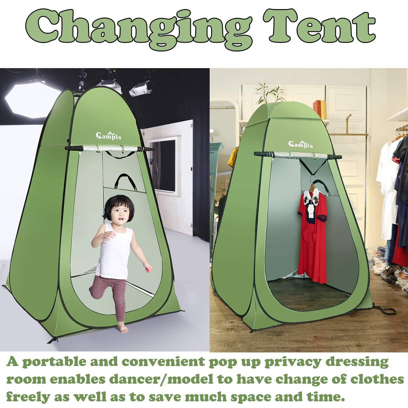Sports & Outdoors Campla Shower Tent Pop up Camping Changing Tent