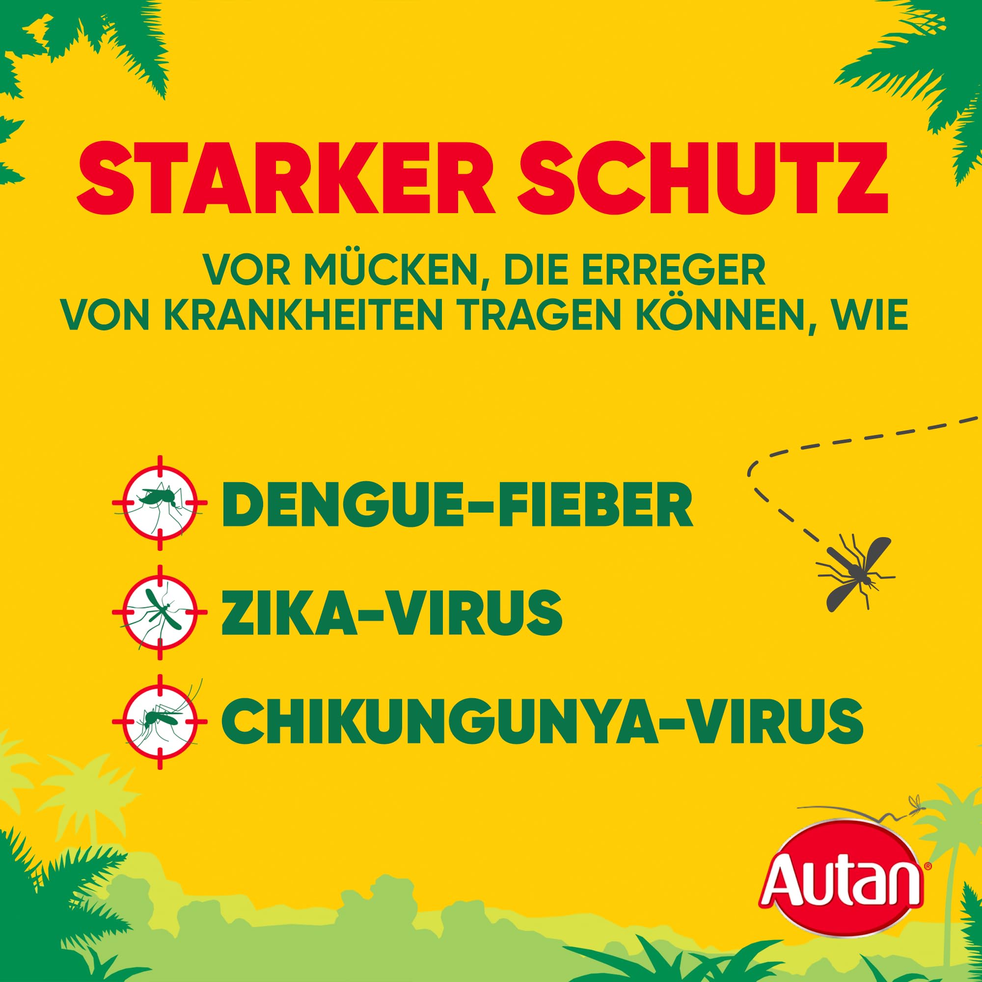 Autan Tropical Mückenschutz, Dry Spray, Travel Essentials, 1er Pack, (1 x 100ml) 3