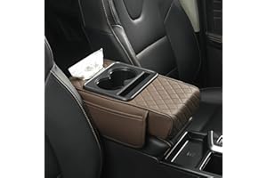 2026 Upgrade Multifunctional Pu Leather Car Armrest Box Mat,Car Armrest Box Mat,A Better Choice for Your car (Coffee)