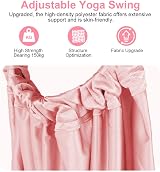 flintronic Yoga Stretching Strap Pink Aerial Rope Back Bend Trainer view 8
