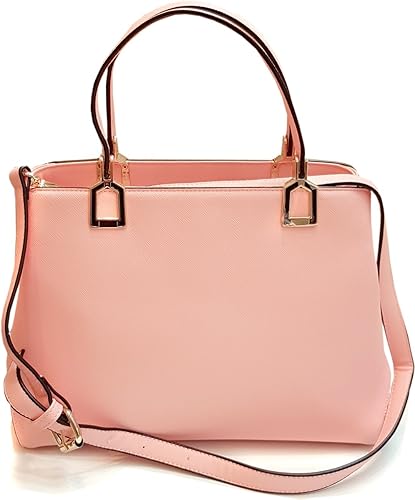 salmon pink shoes and bag