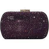 Boutique De FGG Mini Rhinestone Clutch Purse,Evening Bags and Clutches for Women Formal,Crystal Clutch Bag Wedding Handbags
