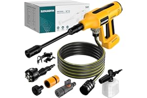 Cordless Pressure Washer for Dewalt 20V Battery 700 PSI Portable Handheld Power Washer with 6-in-1 Nozzle Foam Cannon for Car