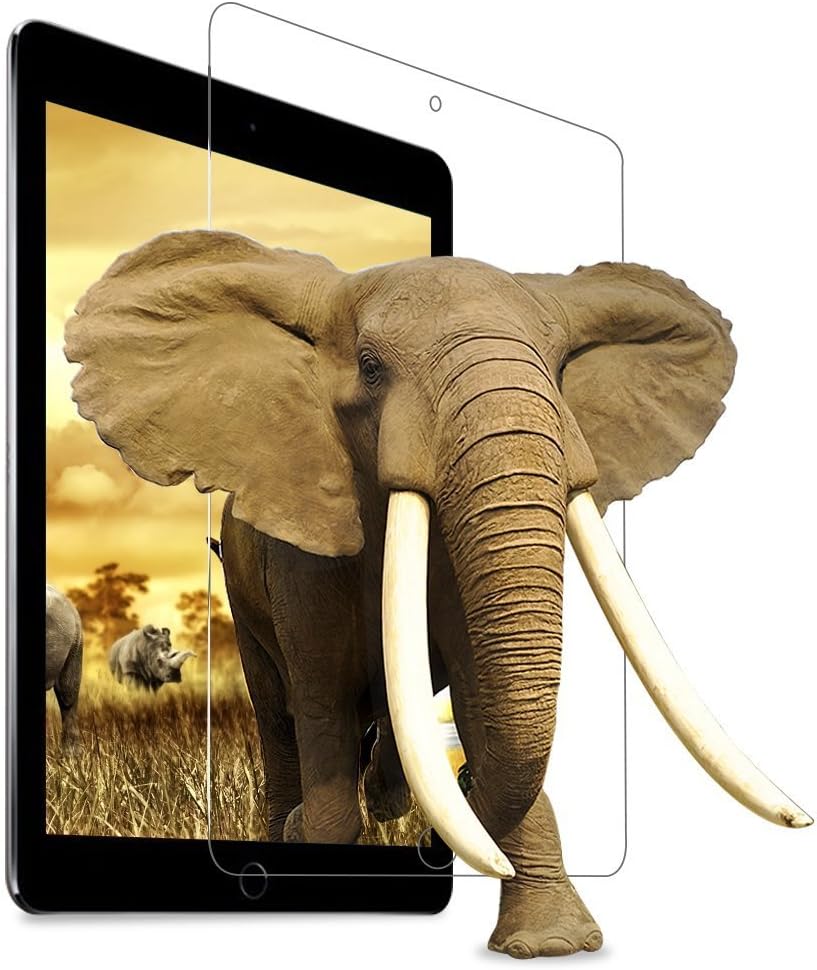 iPad Pro 10.5 Screen Protector,ACETEND [Apple Pencil Compatible][9H Anti-Scratch][Easy Install Handles][Case Friendly]-2.5D Rounded Edge Tempered Glass Screen Protector for Apple iPad Pro 10.5" 2017