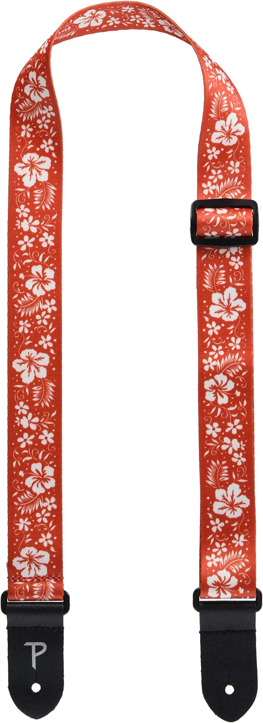 Perris Leathers UKLPCP-6668 Polyester Ukulele Straps - 1.5", Red Floral