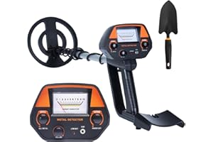 TECLUNG Metal Detector for Kids, Lightweight Kids Metal Detectors with 8" Waterproof Search Coil, Adjustable Stem, All Metal & DISC Mode, Beach Metal Detector for Ages 8-12, Treasure Hunting