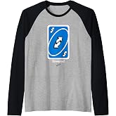 UNO - Blue Reverse Card Raglan Baseball Tee