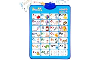 NARRIO Educational Toys for 3+ Year Old Boys/ABC Learning for Toddlers Toys Age 2-4/Interactive Alphabet Wall Chart for Kids 3-5/Christmas Birthday Gifts for 2 3 4 Year Old Boys