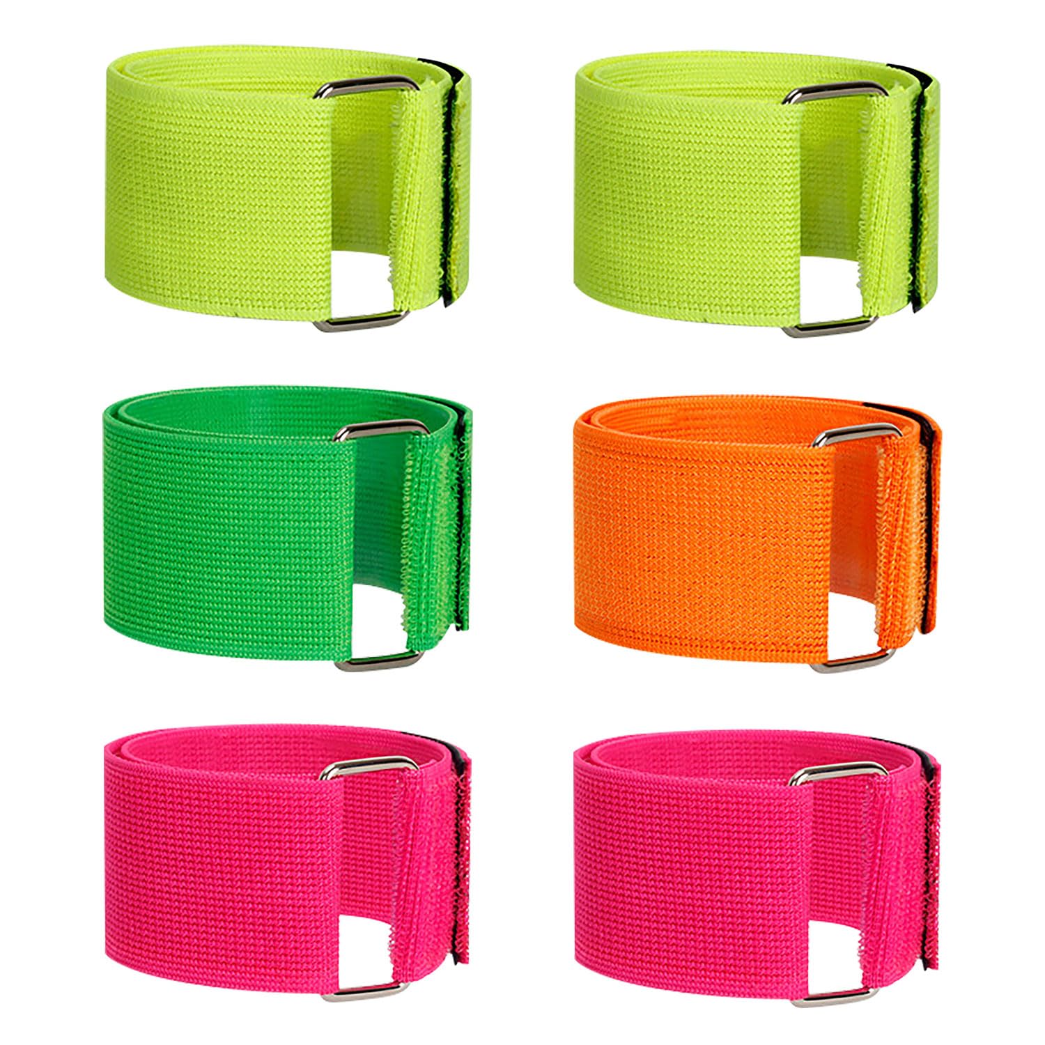 RmKbe 6pcs 3-Legged Race Bands Elastic Tie Colorful Legged Race Bands Three Legged Relay Race Games for Family Kids