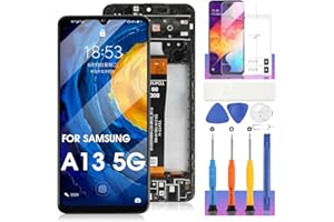 ARSSLY for Samsung Galaxy A13 5G Screen Replacement for Galaxy A13 5G LCD for Display Samsung A13 5G SM-A136U,SM-A136W SM-A136B Touch Screen Digitizer Assembly Repair Part with Frame(Not for A13 4G)