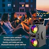 TENMIYA Bluetooth Speaker 40W Dual Subwoofer 5.0 Portable Party Speaker view 6