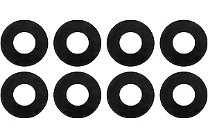 BYLOT KU71074BK Black D Ring Shackle Washers for 3/4 Inch D Ring Shackles，8 Sets，Black