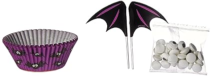 Wilton 415-3265 Bat Cupcake Decorating Kit, Assorted