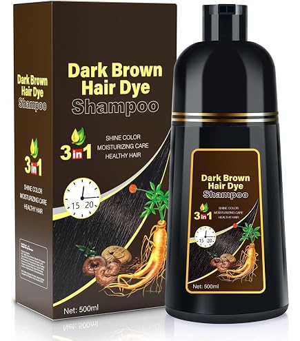 Amazon.com : JUANCHI Black Hair Dye Shampoo 3 in1, Black Shampoo