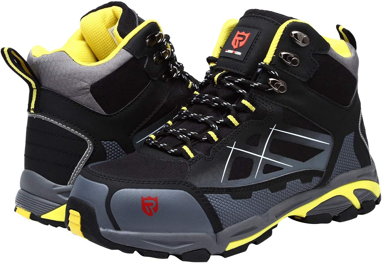 LARNMERN Steel Toe Boots,Mens Work Safety Outdoor Protection Footwear Industrial and Construction Boots: Shoes