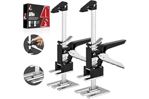 JANNIRESS 15IN Labor Saving Handle (2 Pack),Multifunctional Furniture Lifter Jacks for Installing Cabinets and Wall Tile Height Adjuster Handheld Jack Tool, Carrying 300LBS,Lifting by 9.5IN