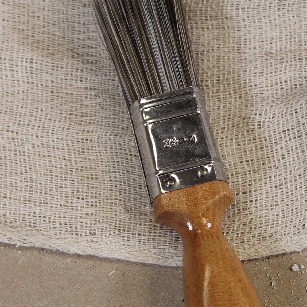 Faithfull FAIPBSY1 1-Inch Superflow Synthetic Paint Brush, Beige, Silver, Black, 25 mm (1 Inch) - Image 4