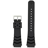 Seiko Original Rubber Curved Line Watch Band 22mm