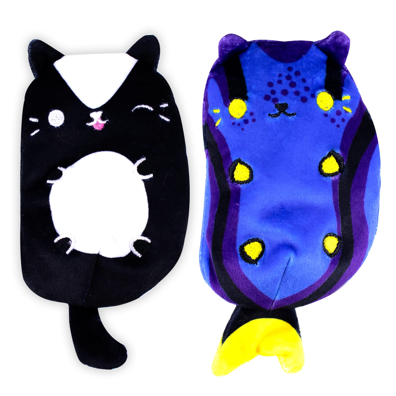 Cats vs Pickles - Lil Stinker & Flipper - 2-Pack - 4" Cute Cuddly Collectible Bean Plush Toy - Collect These as Stocking Fillers or Sensory Toys - Great for Kids, Boys, & Girls!