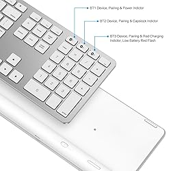 OMOTON Bluetooth Keyboard Compatible with Mac, with