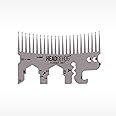 Zootility Tools, HeadgeHog Pocket Comb, Multi Tool Bottle Opener - Silver