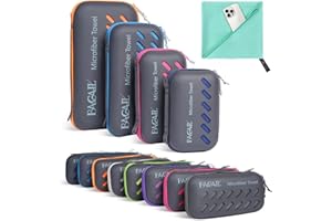BAGAIL Camping Towel with EVA Case, Compact & Ultra Soft Microfiber Travel Towel - Super Absorbent & Lightweight Quick Dry To