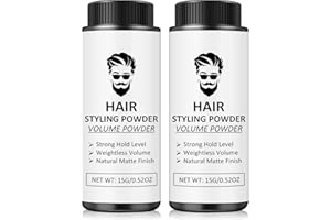 AWCCXMYM Hair Styling Powder for Men & Women Volumizing Natural Matte Texture Powder Oil Control Non-Greasy Strong Hold for All Hairstyles 2 Pc Set,30g