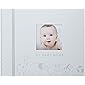 Pearhead Animals Baby Memory Book with Clean-Touch Baby Sage Ink Pad, Gift for Baby Shower, Grey