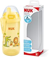 NUK Kiddy Cup Toddler Cup 300 ml Yellow Leak-Proof Spout BPA-Free