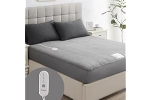 Guohaoi Heated Mattress Pad Full Size - Coral Fleece Electric Heated Mattress Pad with Single Controller, 5 Heat Setting, 10-Hour Auto-Off，Perfect for Cold Sleepers-Fits 21 inches, 75''x54''