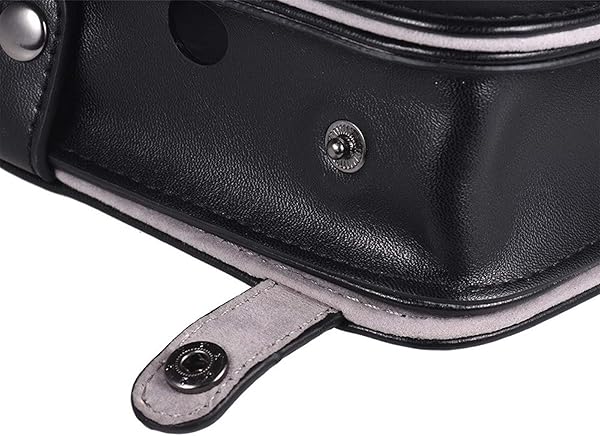 Compact Camera CasesCamera Case Bag PU Leather Protection Camera Bag With Adjustable Shoulder StrapCamera Shoulder Bag Size13 7x12 2x5 8cm ColorBlack