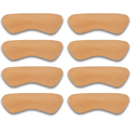 MAROL Leder Fersenschutz Fersenhalter Fersenkissen Fersenpolster Reparatur Schuhe Fußpflege Protector / 4 Paare/Beige