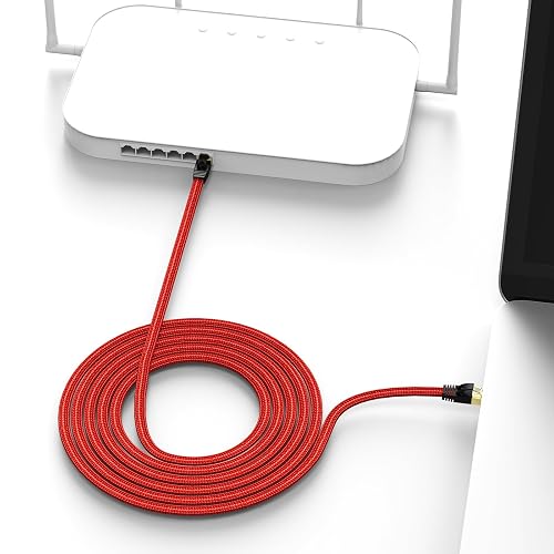 Cat 8 Ethernet Cable - 40Gbps, 2000MHz, Braided, RJ45, Gold Plated - High Speed LAN Network Cord 8 thumbnail image