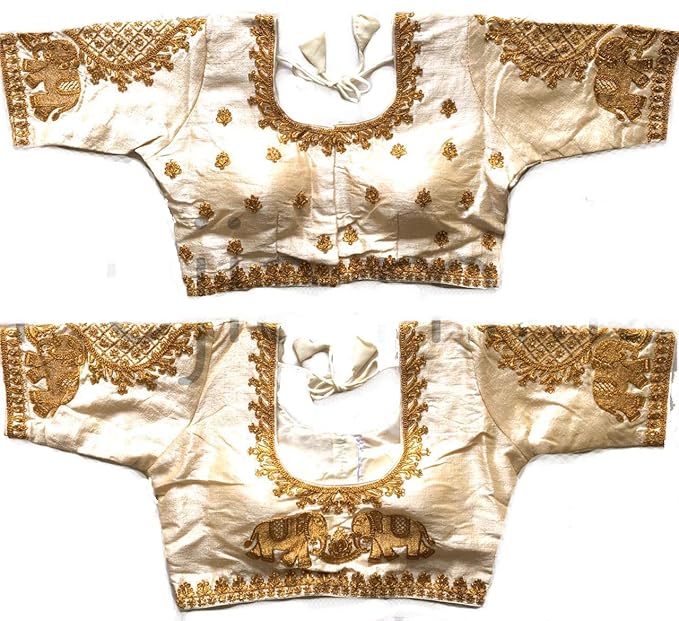 Women's Black Colour Heavy Handwork Embroidery Designs Readymade Blouse For Saree And Lehenga Choli