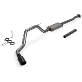 Flowmaster 717864 FlowFX Cat-Back Exhaust Kit 3 Inch 409 Stainless Steel 4.5 Inch Black Ceramic Coated 304 Stainless Steel Tip Compatible with 2009-2014 Ford F-150 3.5L Ecoboost 4.6L 5.0L 5.4L