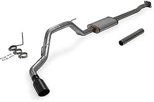 Flowmaster 717864 FlowFX Cat-Back Exhaust Kit 3 Inch 409 Stainless Steel 4.5 Inch Black Ceramic Coated 304 Stainless Steel Tip Compatible with 2009-2014 Ford F-150 3.5L Ecoboost 4.6L 5.0L 5.4L