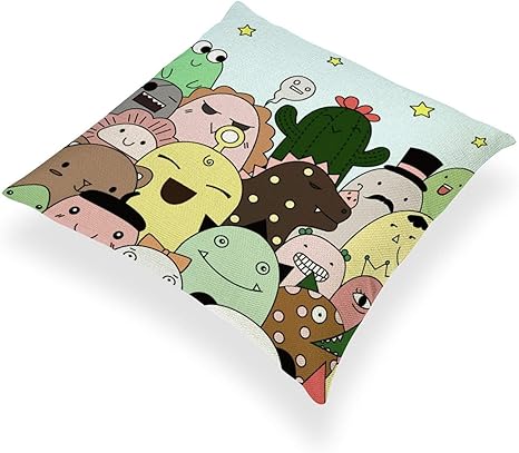 Amazon 枕カバー 漫画 キャラ 動物柄 友人 クッション カバー 装飾枕カバー 座布団カバー ピロケース 抱き枕カバー 枕まくらカバー 寝具カバー 正方形枕カバー 寝具カバーセット 柔らかい 四季通用 45 45cm 寝具カバーセット オンライン通販