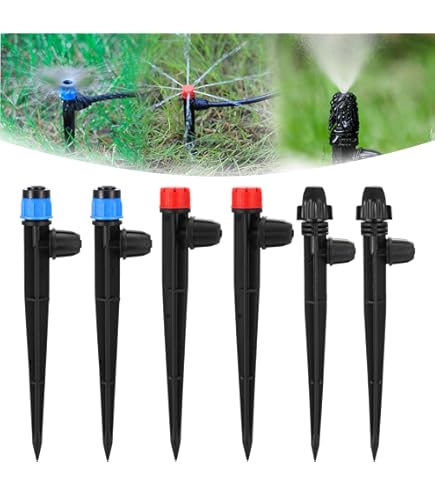 50/100pcs Adjustable Irrigation Drippers Sprinklers 1/4'' Emitter