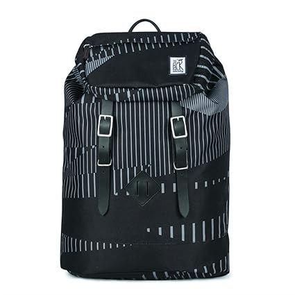 The Pack Society The Premium Rugzak Black Stripe Allover
